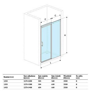 Душевая дверь Excellent Rols 120 купить в интернет-магазине Sanbest