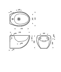 Биде Sanita Luxe Ringo RNGSLBI01 белое купить в интернет-магазине Sanbest