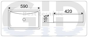 Раковина GID 9121 купить в интернет-магазине Sanbest