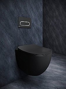 Кнопка для инсталляции Ravak Chrome X01797 черная матовая купить в интернет-магазине сантехники Sanbest