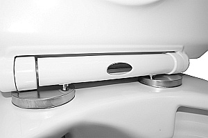 Унитаз напольный Azario Mons AZ-76004 белый, безободковый, с бачком, с крышкой микролифт купить в интернет-магазине Sanbest