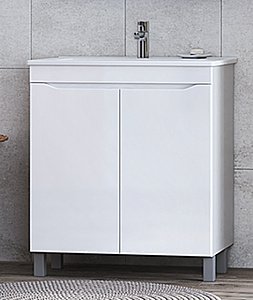 Тумба с раковиной Vigo Grani 750-2-0 белая для ванной в интернет-магазине Sanbest