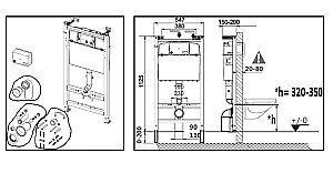 Унитаз подвесной Roca Victoria 893100000 с инсталляцией, с крышкой микролифт купить в интернет-магазине Sanbest
