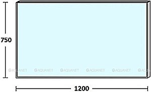 Зеркало De Aqua Сильвер 261675 120 черный в ванную от интернет-магазине сантехники Sanbest