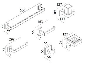 Набор аксессуаров Boch Mann CR-F25B купить в интернет-магазине сантехники Sanbest