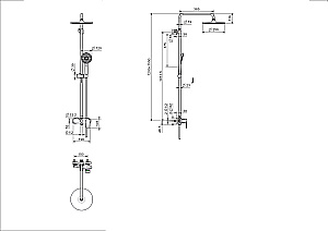 Душевая система Aquatek Ника AQ2860MB черная матовая купить в интернет-магазине сантехники Sanbest