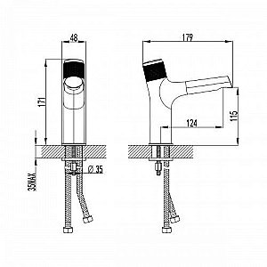Смеситель для раковины Lemark Project LM4676C купить в интернет-магазине сантехники Sanbest