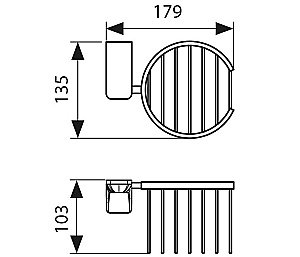 Держатель для освежителя воздуха Kaiser KH-1512 хром купить в интернет-магазине сантехники Sanbest