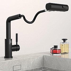 Смеситель для раковины Black&white Sky Day SD3028B черный матовый купить в интернет-магазине сантехники Sanbest