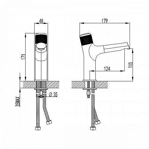 Смеситель для раковины Lemark Project LM4676C купить в интернет-магазине сантехники Sanbest