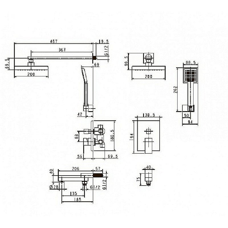 Душевая система Kaiser Sonat 34677 хром купить в интернет-магазине сантехники Sanbest