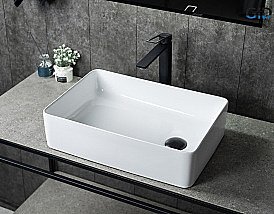 Раковина накладная Gid N1205 белая купить в интернет-магазине Sanbest