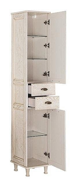 Пенал Aquanet Тесса 35 жасмин/золото для ванной в интернет-магазине сантехники Sanbest