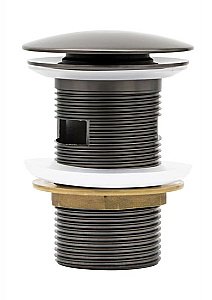 Донный клапан для раковины Cezares CZR-SAT-GM оружейная сталь матовая купить в интернет-магазине сантехники Sanbest