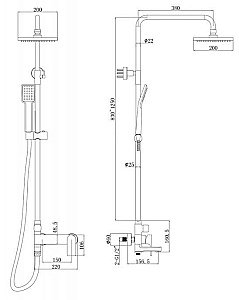 Душевая система Bravat REAL F6333367CP-A-RUS купить в интернет-магазине сантехники Sanbest