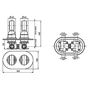 Смеситель для душа Webert Opera OA860101015 купить в интернет-магазине сантехники Sanbest