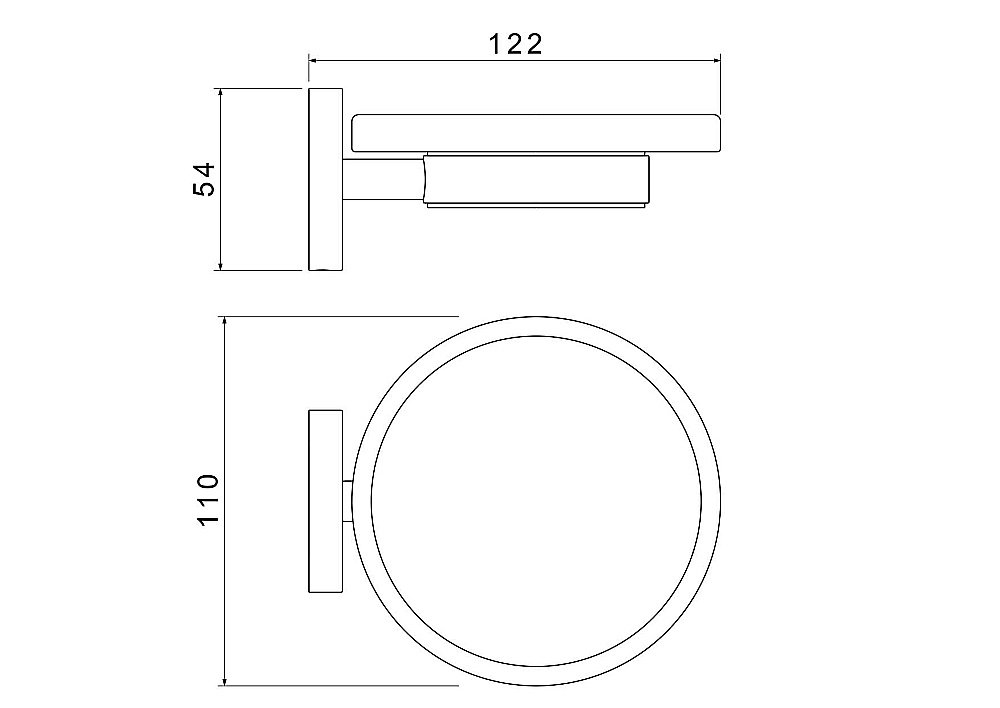 Мыльница Aquatek Европа AQ4103BGM стекло матовое/оружейная сталь купить в интернет-магазине сантехники Sanbest
