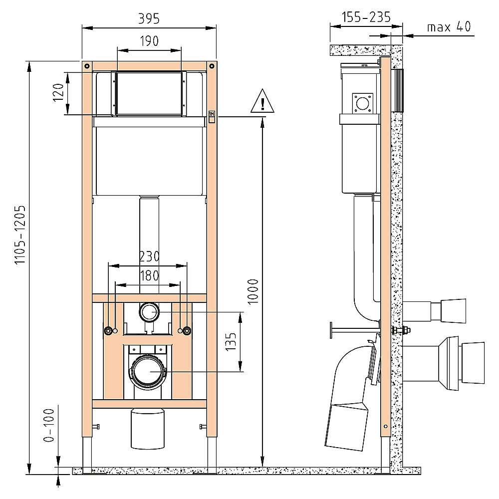 Инсталляция для унитаза Cersanit LINK PRO купить в интернет-магазине сантехники Sanbest