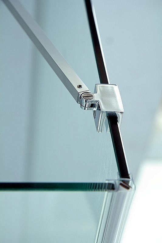 Душевой уголок Cezares Slider 100х80 SLIDER-AH-1-100-70/80-BR-Cr стекло бронза тонированное/профиль хром купить в интернет-магазине Sanbest