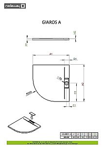 Душевой поддон Radaway Giaros A MKGA9090-03 90x90 белый купить в интернет-магазине Sanbest
