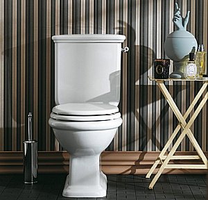 Унитаз напольный SIMAS Lante LA08 с бачком, с боковой ручкой хром, белый купить в интернет-магазине Sanbest