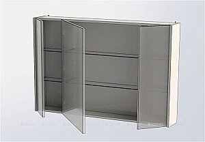 Зеркальный шкаф Aquanet Остин 120 белый купить в интернет-магазине сантехники Sanbest