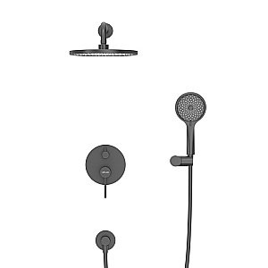 Душевая система Cezares RELAX-DSET-NOP черная матовая купить в интернет-магазине сантехники Sanbest