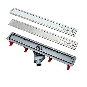 Душевой трап PESTAN Confluo Premium Glass Line 450 белое стекло/матовый хром купить в интернет-магазине Sanbest