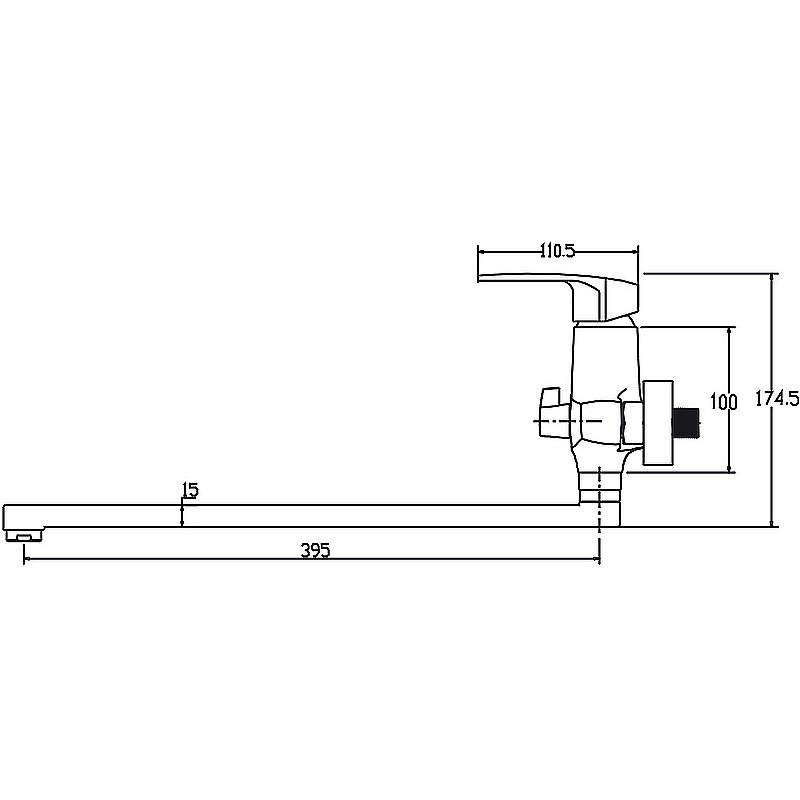 Смеситель для ванны Kaiser Guss 68055 купить в интернет-магазине сантехники Sanbest