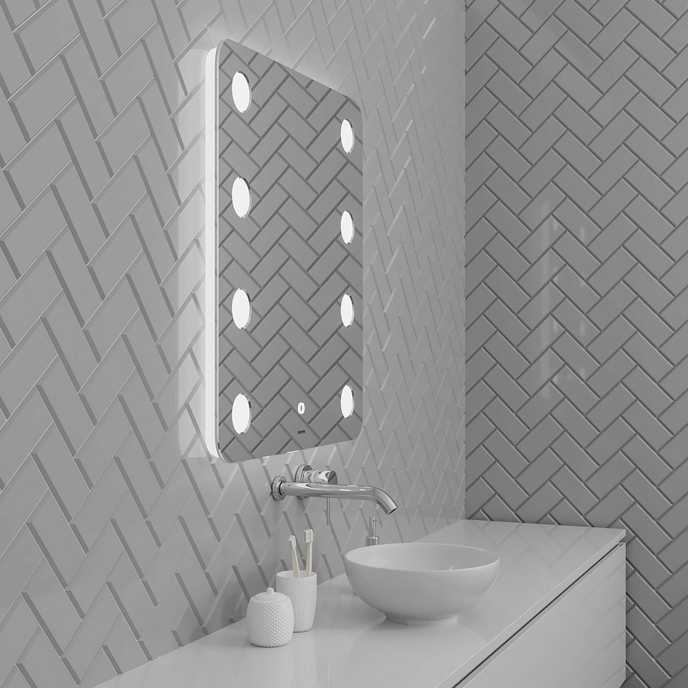 Зеркало GROSSMAN Neon 147080 70x80 в ванную от интернет-магазине сантехники Sanbest