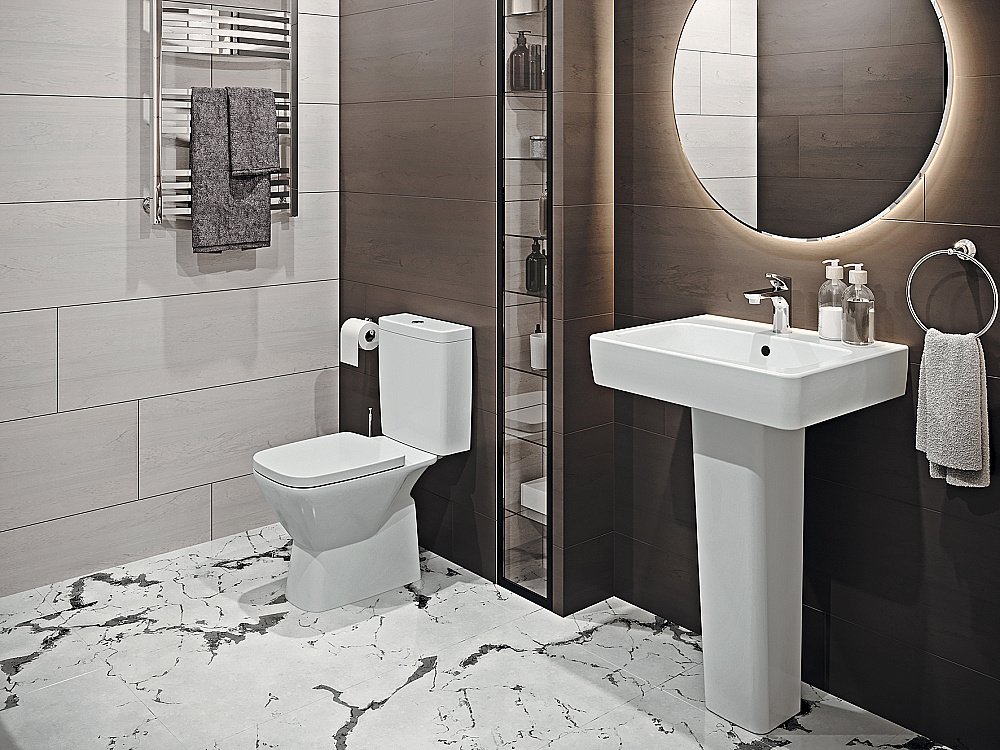 Раковина Акватон Нео 55 1WH302185 белая купить в интернет-магазине Sanbest