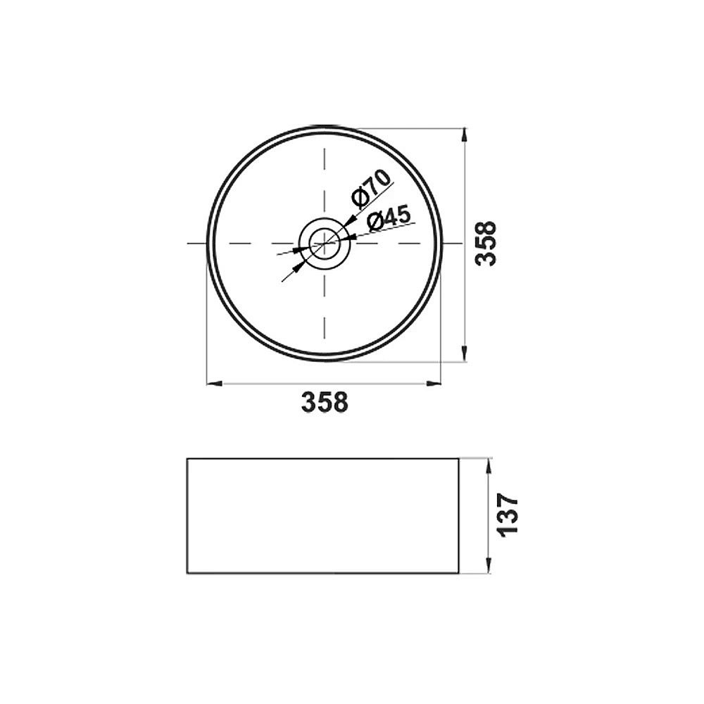 Раковина Jorno Melana 36 MLN-320357MB черная матовая купить в интернет-магазине Sanbest