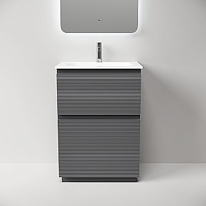 Тумба с раковиной Sancos FOLK Floor FL60FGS/CN7011 60 Grey soft для ванной в интернет-магазине Sanbest