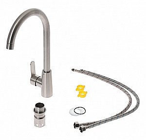 Смеситель для кухни Agger Splendid A0900133 никель купить в интернет-магазине сантехники Sanbest