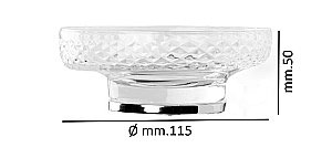 Мыльница Boheme AURA 10251-CR хром купить в интернет-магазине сантехники Sanbest