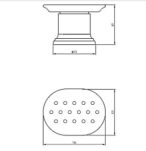 Мыльница настольная Migliore Fortuna матовое стекло с декором/бронза купить в интернет-магазине сантехники Sanbest