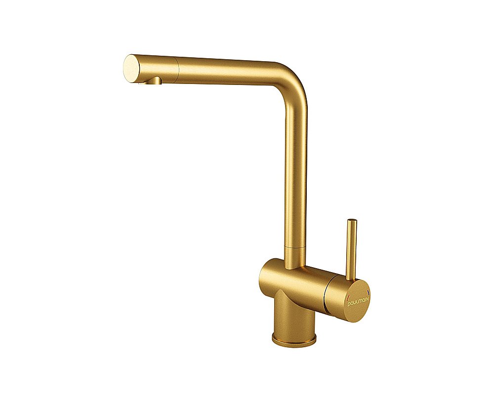 Смеситель для кухни Paulmark Spring Sp212067-LG светлое золото купить в интернет-магазине сантехники Sanbest