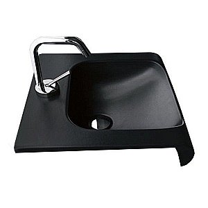 Раковина Kerasan Inka Project 40  341131*1 черная матовая купить в интернет-магазине Sanbest