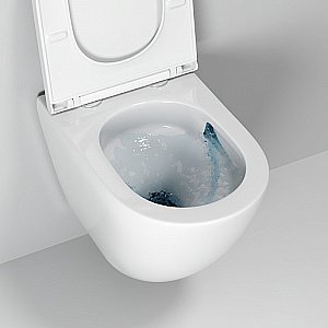 Унитаз подвесной Grossman TORNADO GR-4455MSQ безободковый, с крышкой микролифт, слив-торнадо, белый матовый купить в интернет-магазине Sanbest