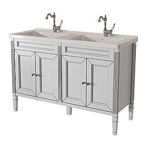 Тумба с раковиной с дверцами Caprigo ALBION–promo 125 серая для ванной в интернет-магазине Sanbest