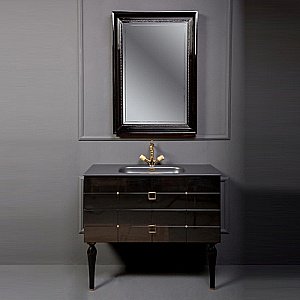 Зеркало Boheme NeoArt Terso 557 черное в ванную от интернет-магазине сантехники Sanbest