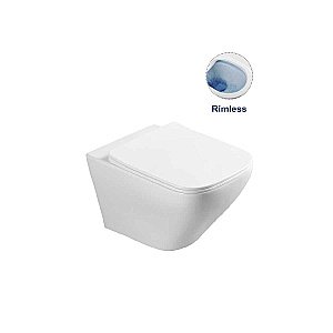 Унитаз подвесной Vincea Neo VT1-22 безободковый, с крышкой микролифт купить в интернет-магазине Sanbest