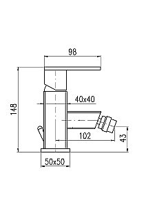Смеситель для биде Rav-Slezak LOIRA LR545.5K купить в интернет-магазине сантехники Sanbest