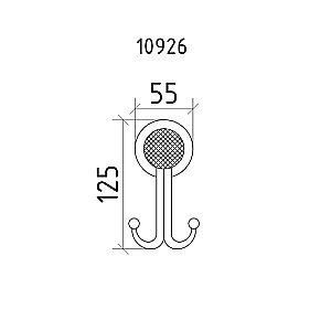 Крючок Boheme Royal Cristal 10926-G-B золото/Preciosa купить в интернет-магазине сантехники Sanbest