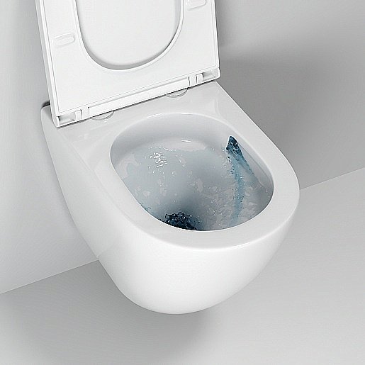 Унитаз подвесной Grossman TORNADO GR-4455MSQ безободковый, с крышкой микролифт, слив-торнадо, белый матовый купить в интернет-магазине Sanbest