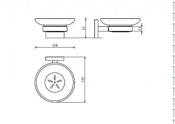Мыльница Aquanet Flash S7 купить в интернет-магазине сантехники Sanbest