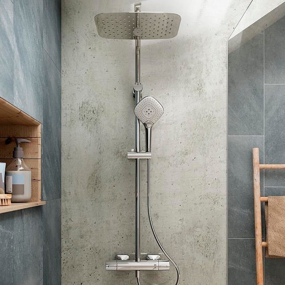 Душевая система Ideal Standard Idealrain Cube Evo Jet A6986AA купить в интернет-магазине сантехники Sanbest