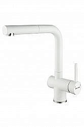 Смеситель для кухни Paulmark Dosse Do214418-WH белый матовый купить в интернет-магазине сантехники Sanbest