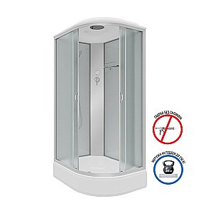 Душевая кабина Niagara NG-33094-14R, 100x90, асимметричный, с тропическим душем купить в интернет-магазине Sanbest