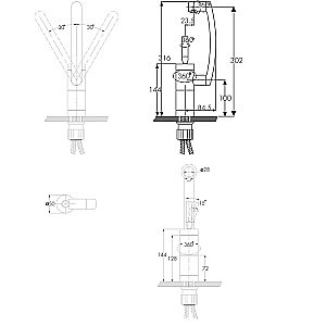 Смеситель для кухни Kaiser Merkur 27033 купить в интернет-магазине сантехники Sanbest